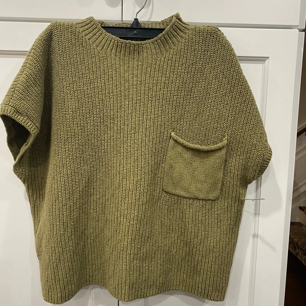 Free People Free People easy street sweater vest NEW Large - Picture 2 of 4